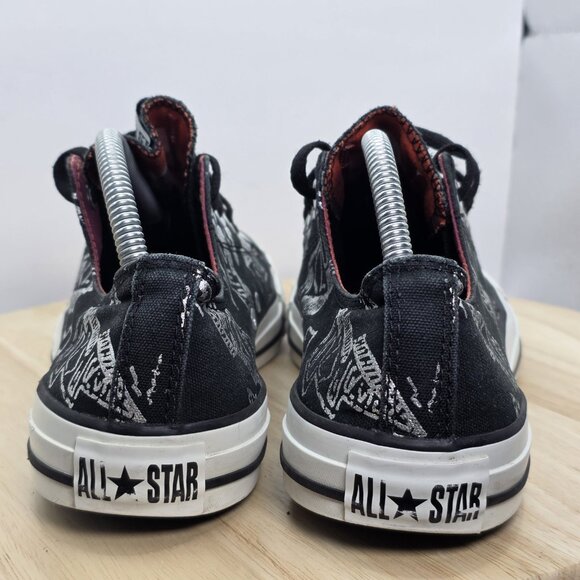 Converse All Stars men's Zebra Stripe Low Top Pop Tongue Lace Shoes Size 9.5 - Picture 6 of 9